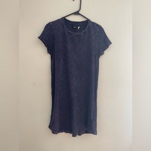 BDG T-Shirt Dress, small, Dark blue acid wash